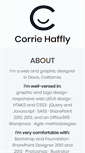 Mobile Screenshot of corriehaffly.com