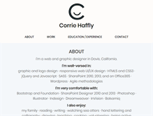 Tablet Screenshot of corriehaffly.com